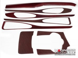 Alfa Romeo Stelvio Complete Interior Trim Kit - Red Carbon Fiber Alfa Romeo Stelvio Complete Interior Trim Kit - Red Carbon Fiber